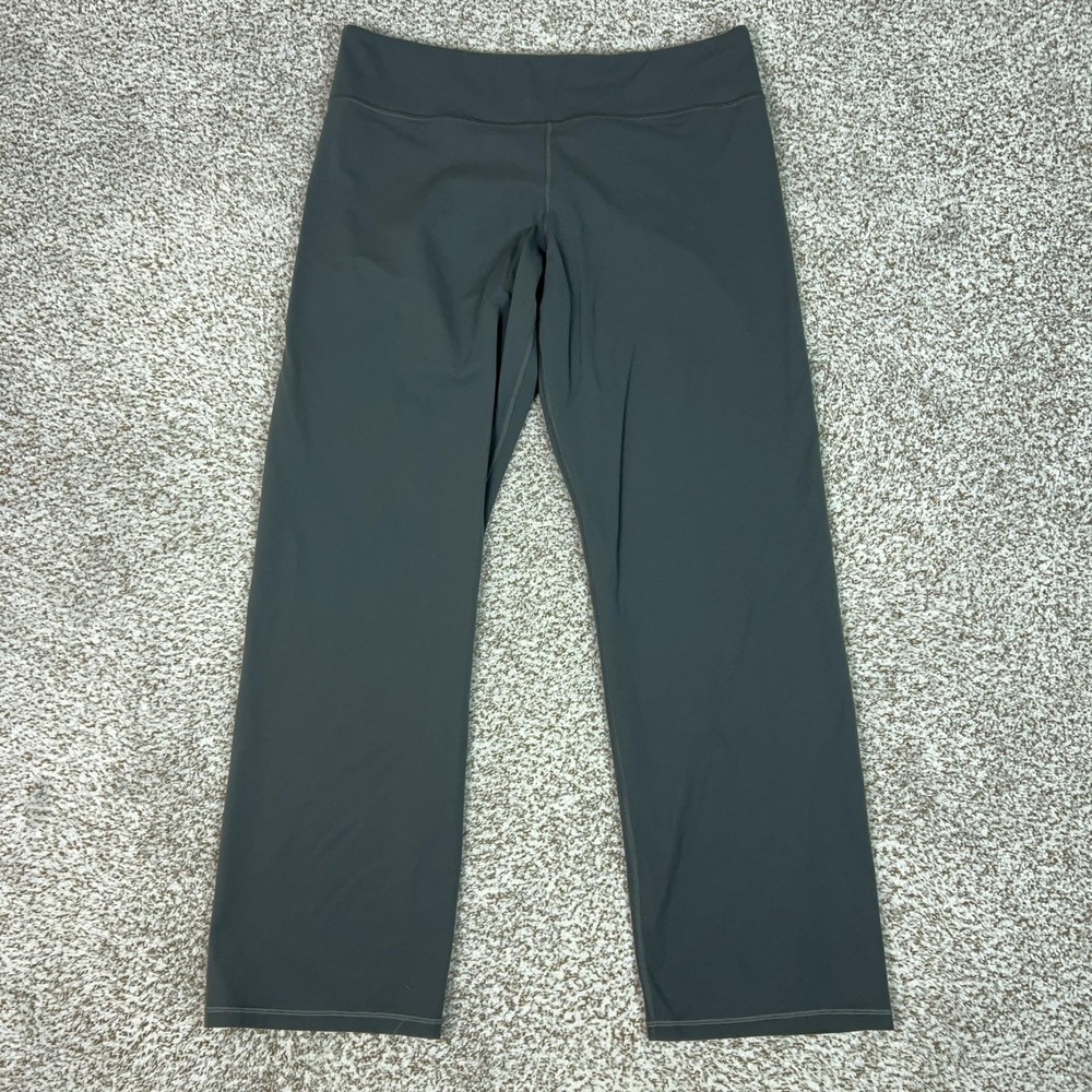 Athleta Pants Womens 2X Gray Elation Straight Leg 2.0 Yoga Gym Workout Stretch
